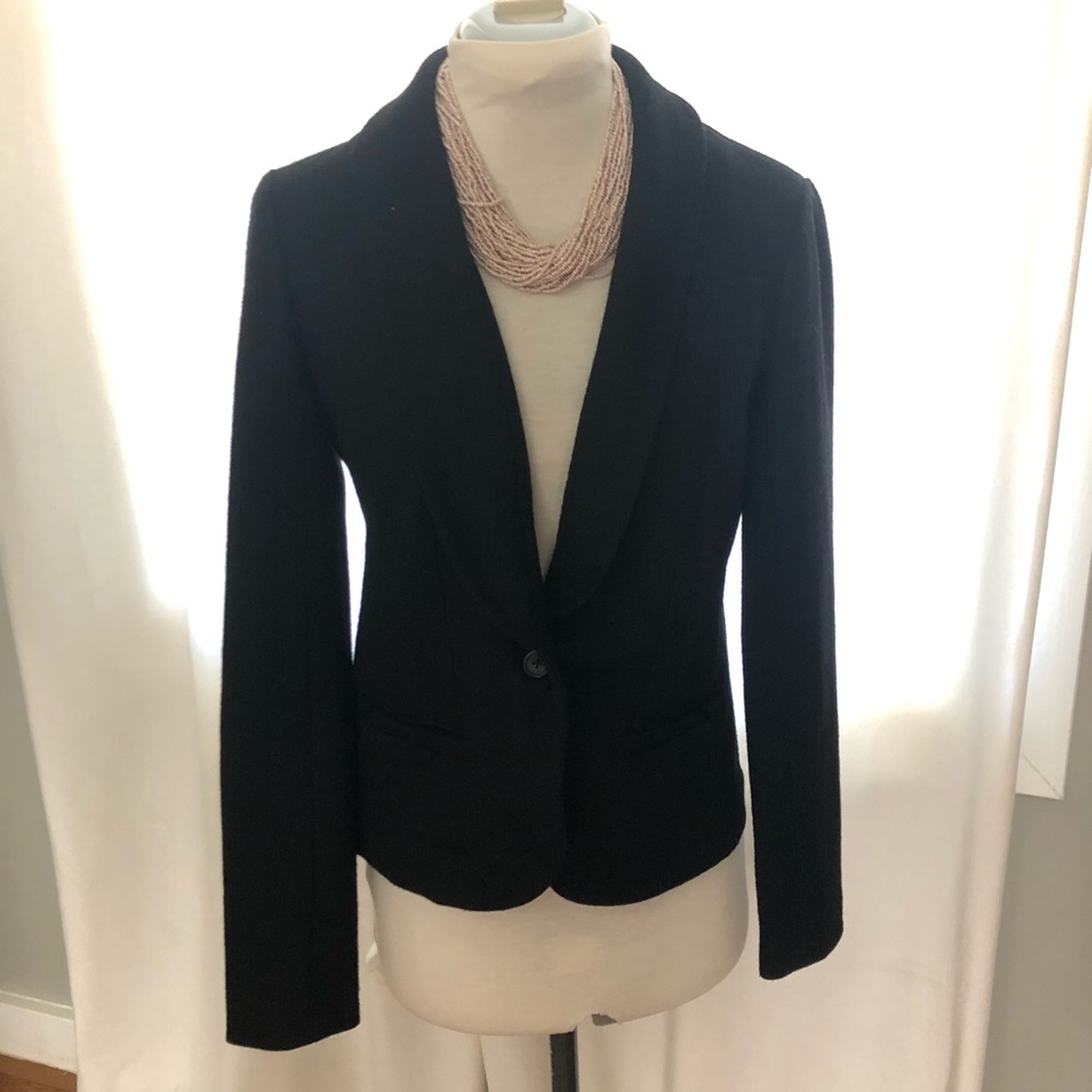 J Crew single button,  shawl collar wool blazer